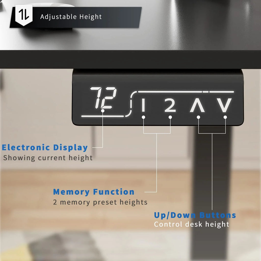 White 40 inch Electric Standing Desk I67966