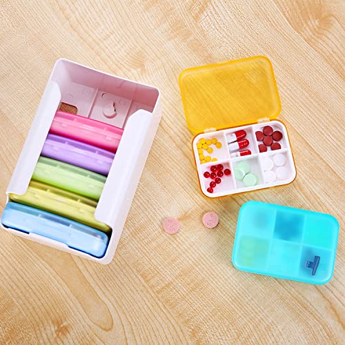 7 Piece Set 42 Compartments Pill Organizer A59811