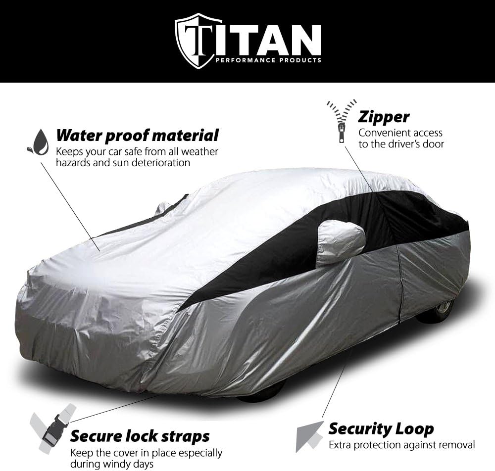 Lightweight Poly 210T Car Cover for Large Sedans M526209
