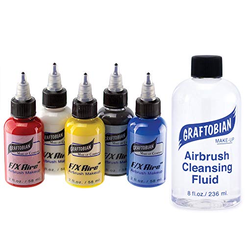 Primary Colors Set (5 Colors) Airbrush Makeup Body Paint D77890