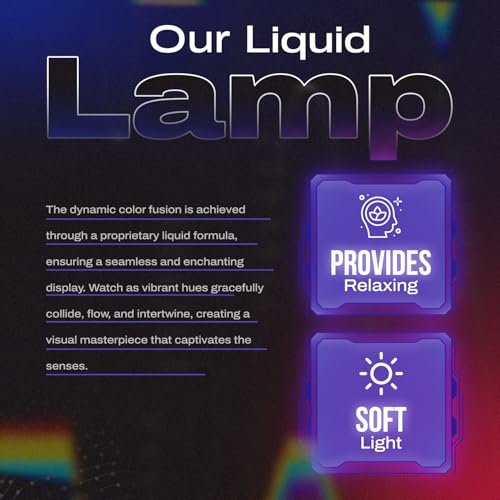 Black and Purple Liquid Motion Lava Night Light 14.5" S799660
