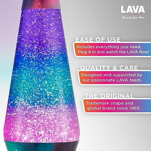 14.5" Silver Glitter Motion Lamp M960310