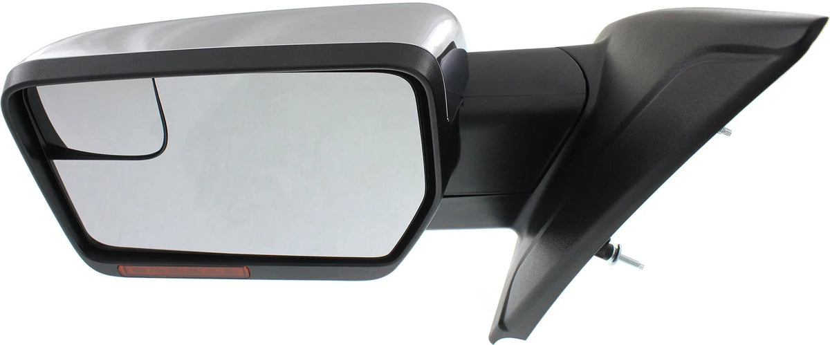 Left Driver Side Heated Mirror with Blind Spot Signal Light Chrome S510