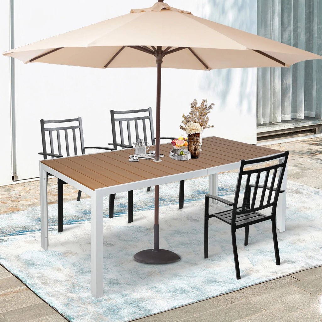 Aluminum Patio Dining Table for 8 Person U557