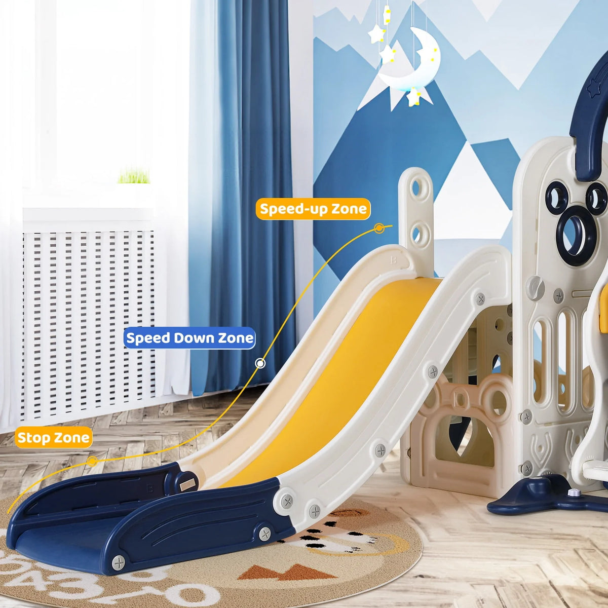 5 in 1 Toddler Swing and Slide Set A492