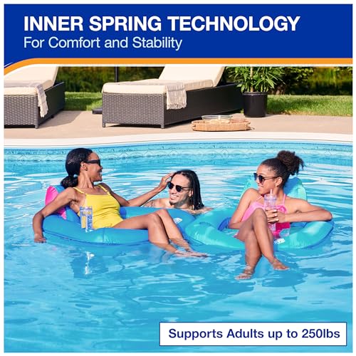 Inflatable Pool Float Chair Sky Blue V796