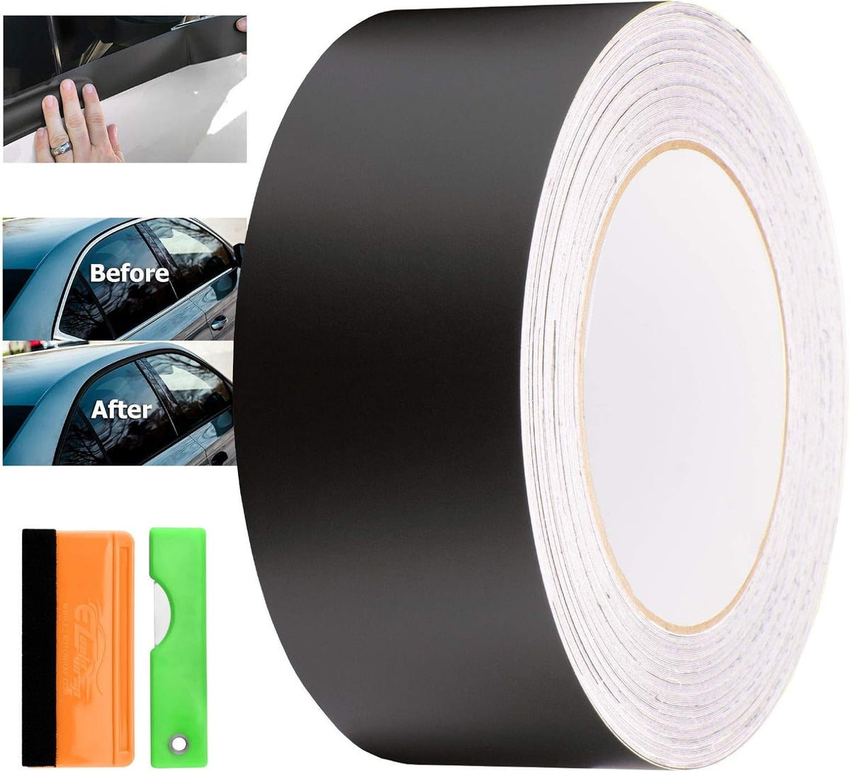 3D Carbon Fiber Black Vinyl Wrap Kit 2 x 25Ft M1515