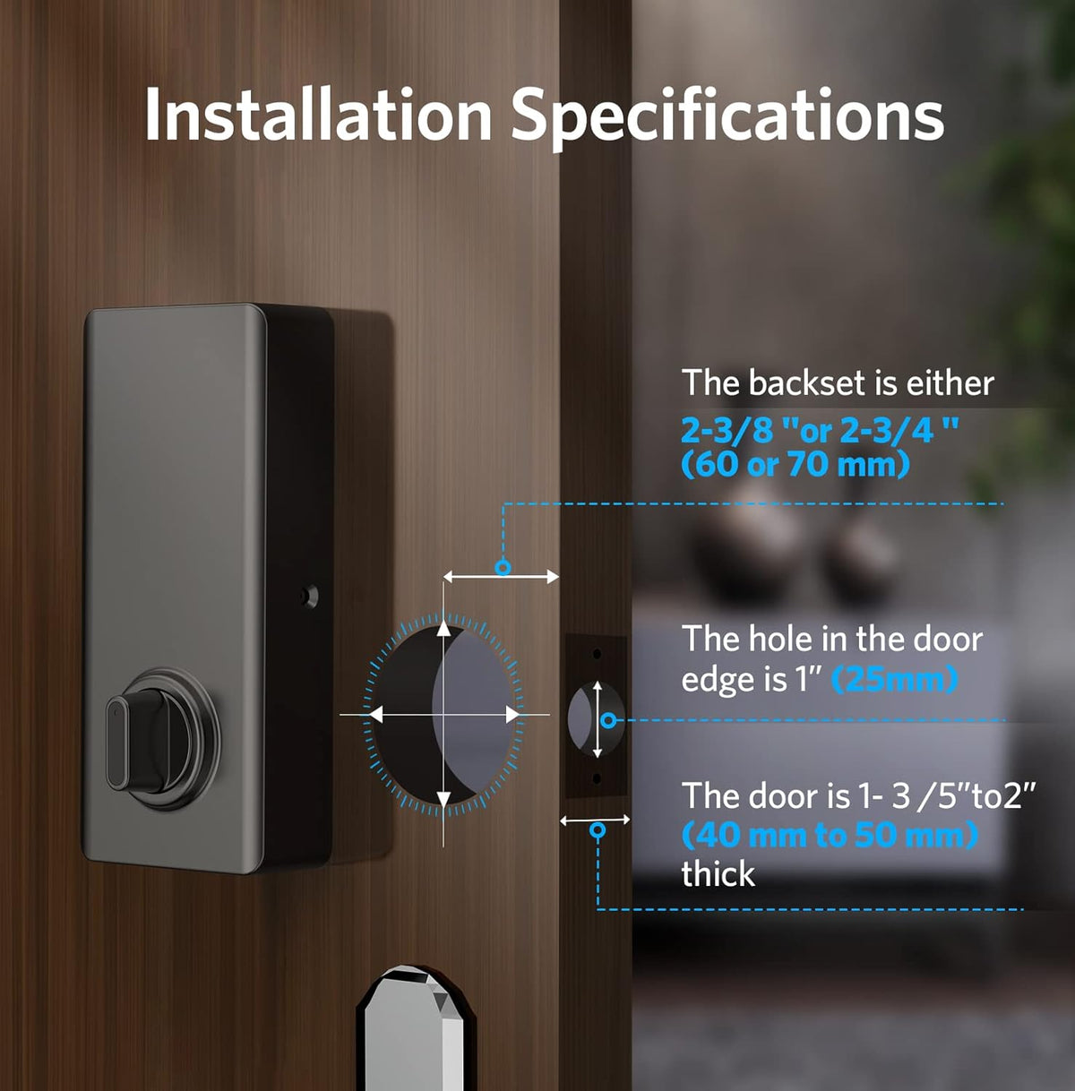 Keyless Entry Door Lock Smart Deadbolt with Bluetooth App Keypad C9158