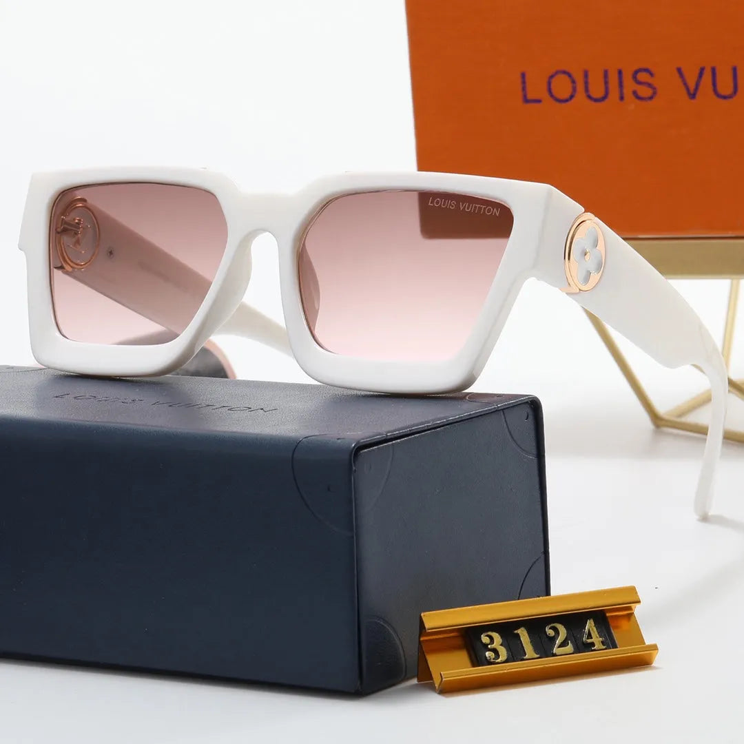 Fashion Letter Stitching Flat Glasses X18621