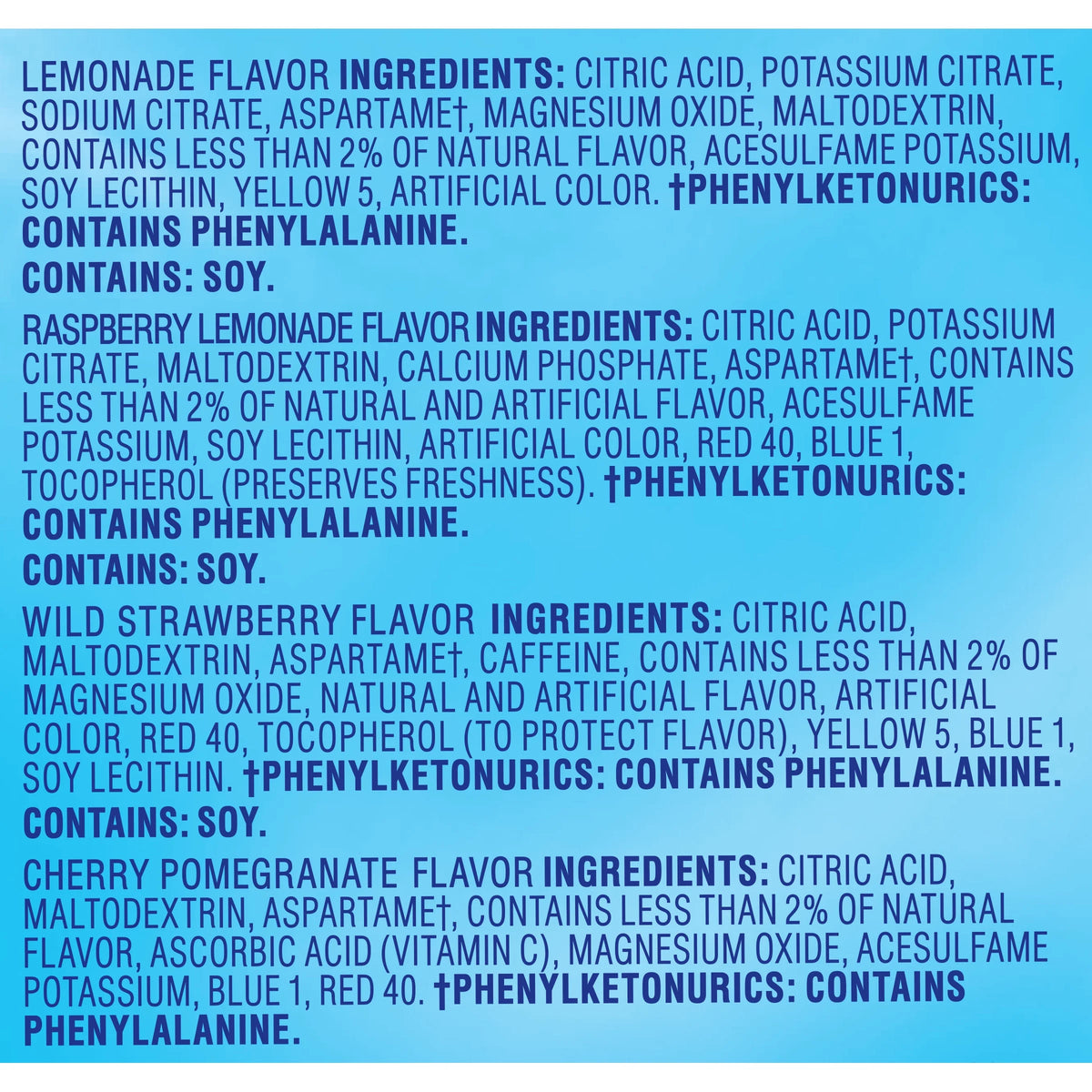 44 ct Powdered Drink Mix Variety Pack L142