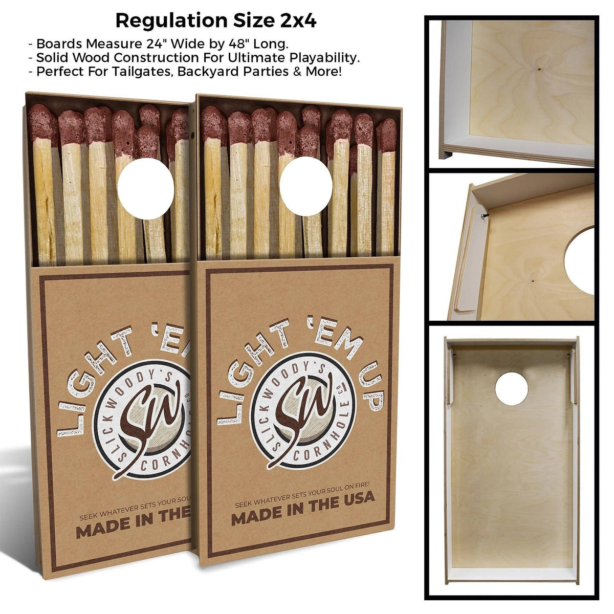 Cornhole Board Set with Carrying Case Y868655