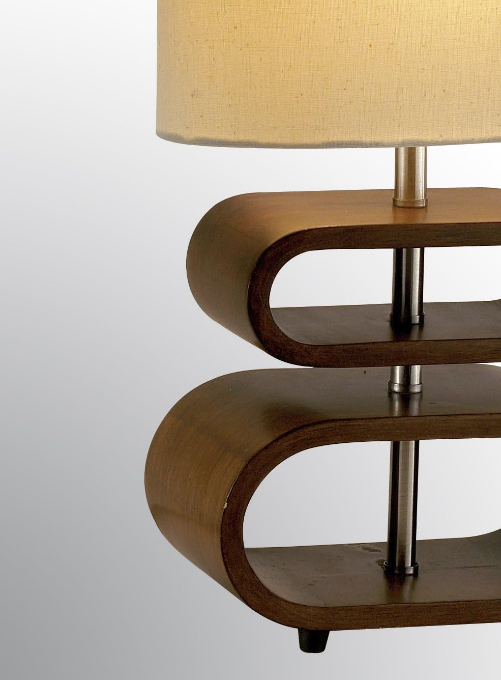 19.5 in Walnut Table Lamp F8057