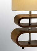 19.5 in Walnut Table Lamp F8057