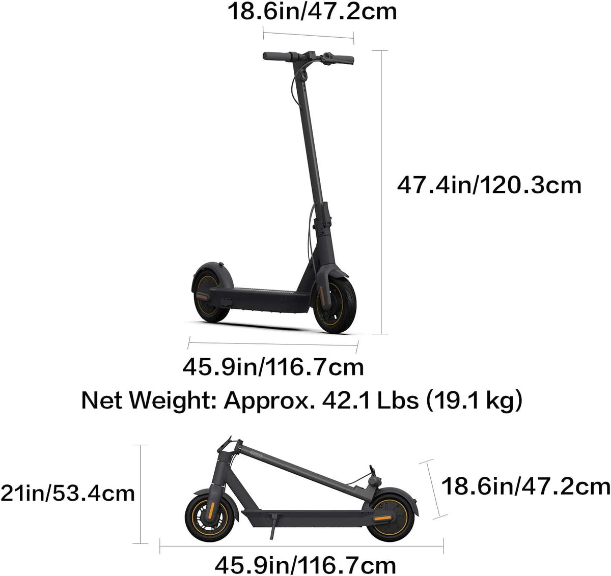 350W Motor 40 Miles Long-Range Electric Kick Scooter M2079