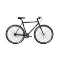 Matte Black Fixed Gear Road Bicycle V6535