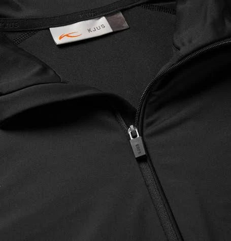 Men Halfzip Black Casual Jacket K8970