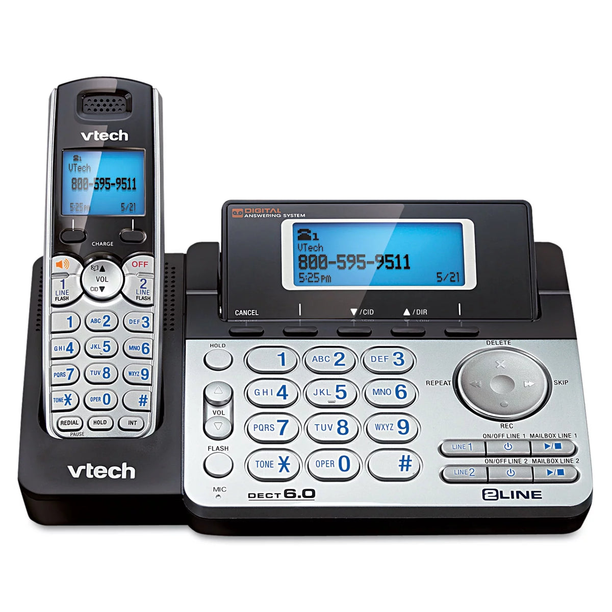 Expandable Cordless Phone with Answering System W6638