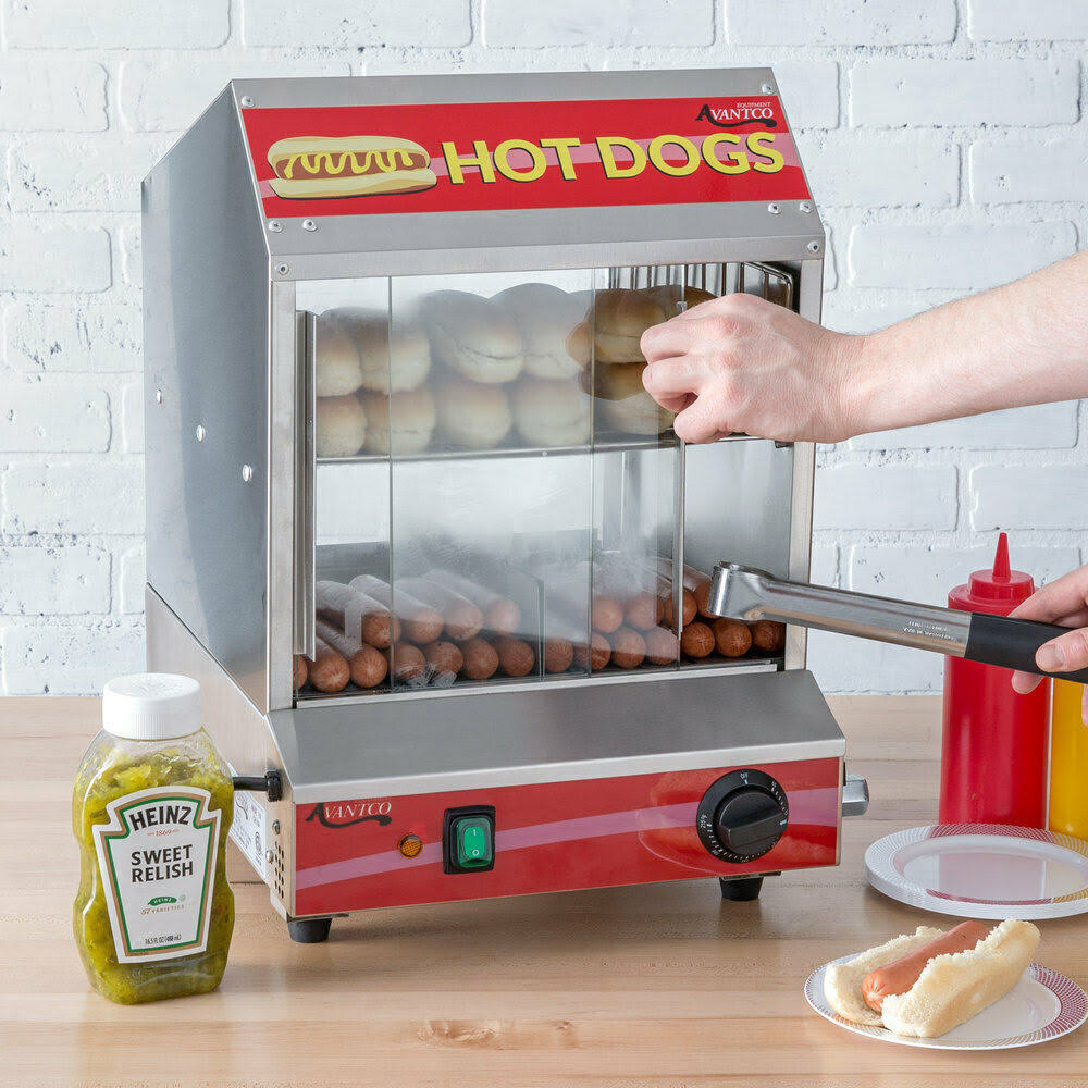 40 Bun Hot Dog Steamer Commercial Warmer Stand 120V C549