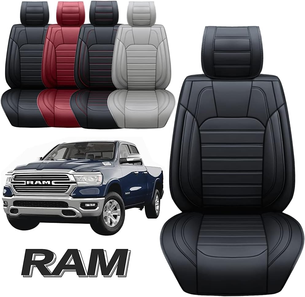 Car Seat Covers Full Set Black-Red C48161