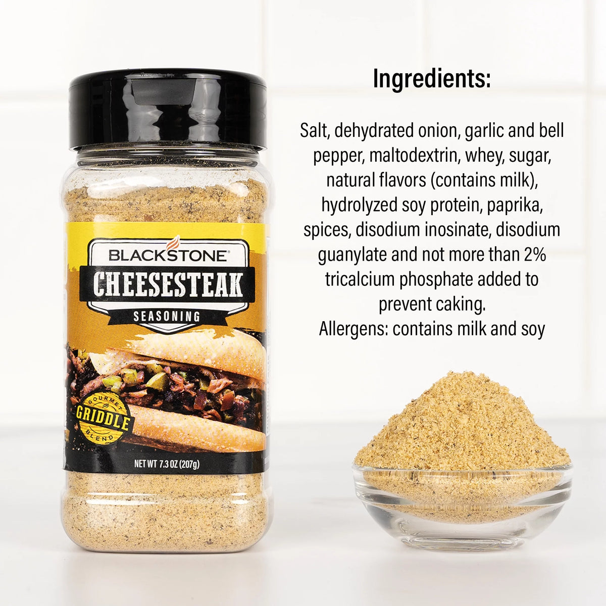 Gluten-Free Cheesesteak Seasoning, 7.3 oz B857