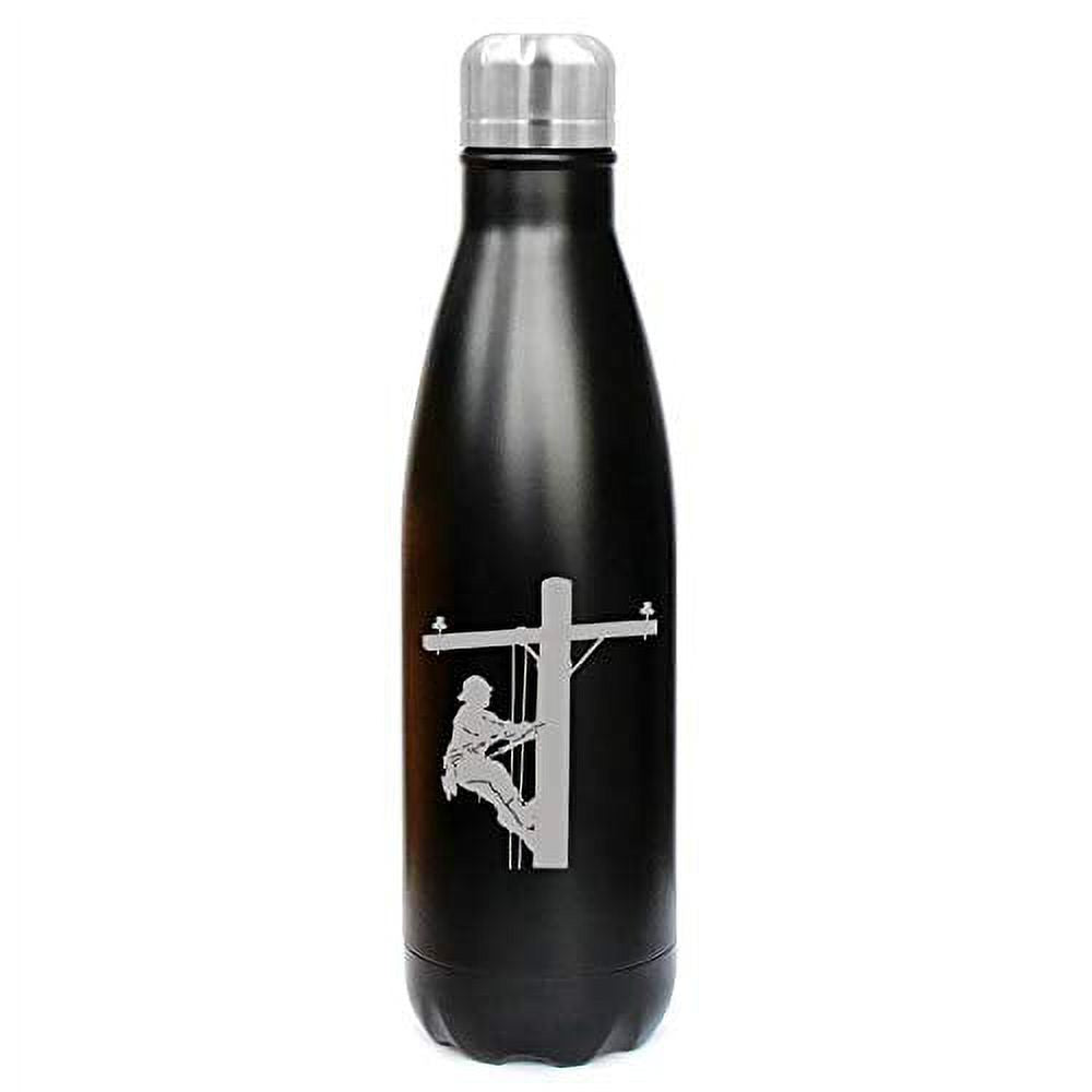 17 oz. Double Wall Vacuum Insulated Stainless Steel Water Bottle Travel Mug Cup I2889
