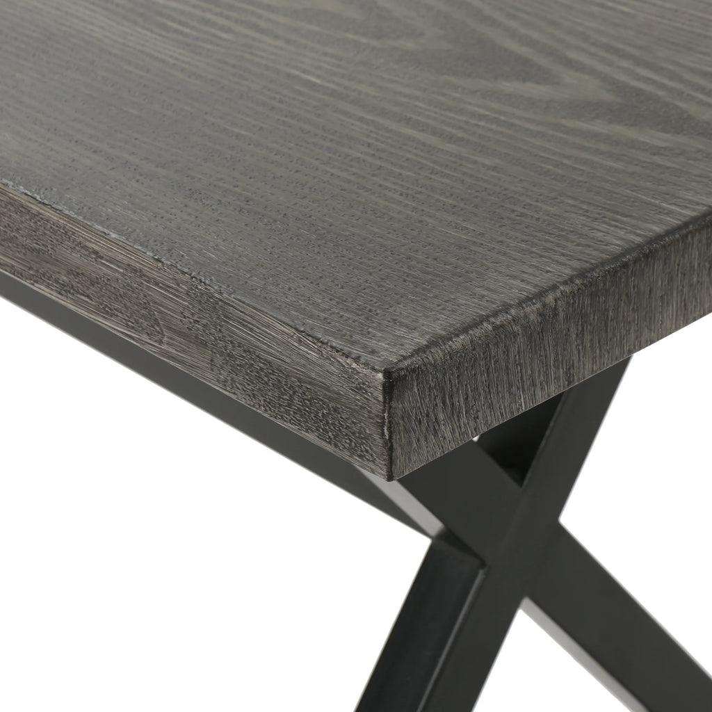 Gray Outdoor Aluminum Dining Bench W791516