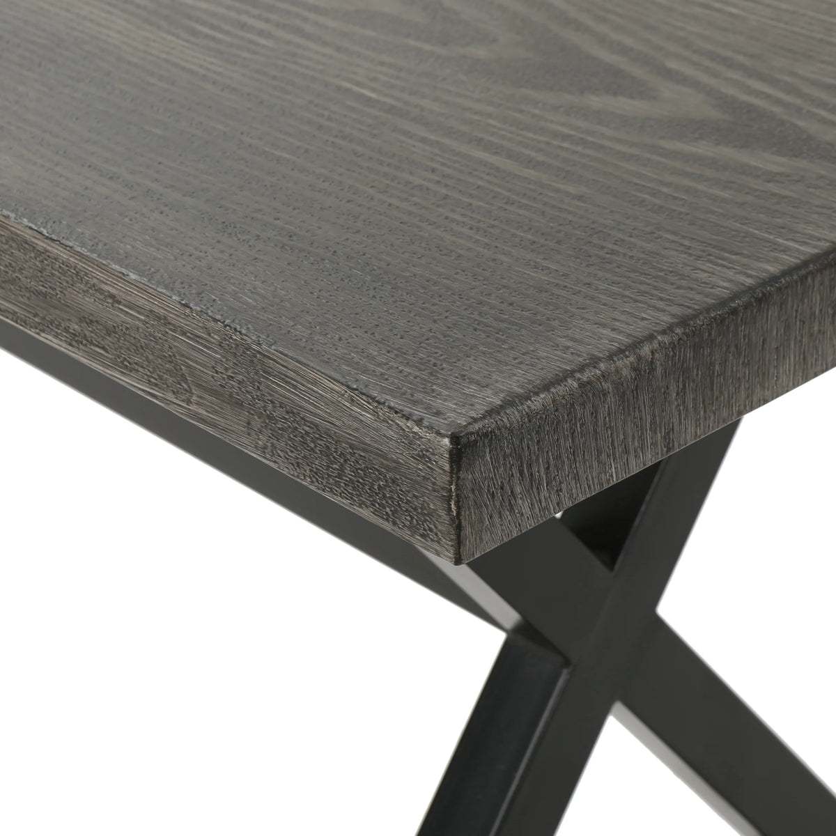 Gray Outdoor Aluminum Dining Bench W791516