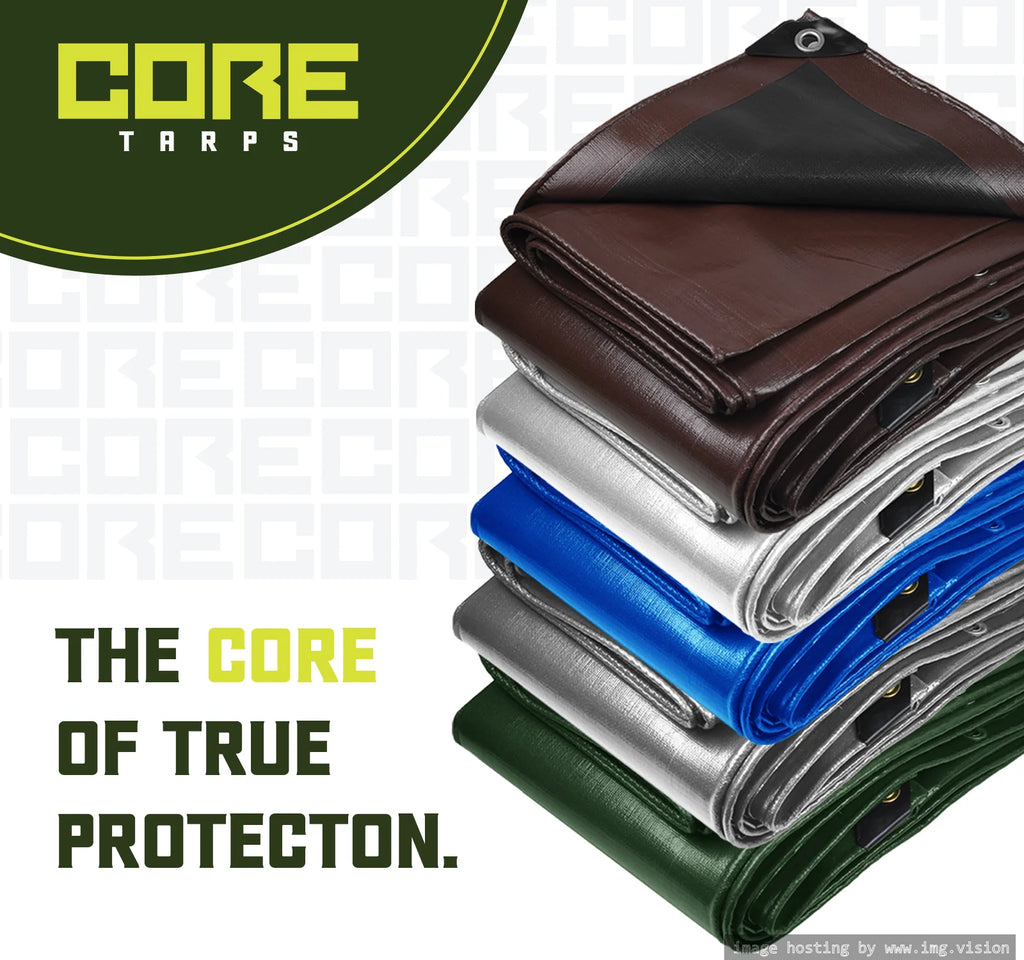 White 8 Mil Heavy Duty Waterproof Tarp 20′ X 35′Ft C63631