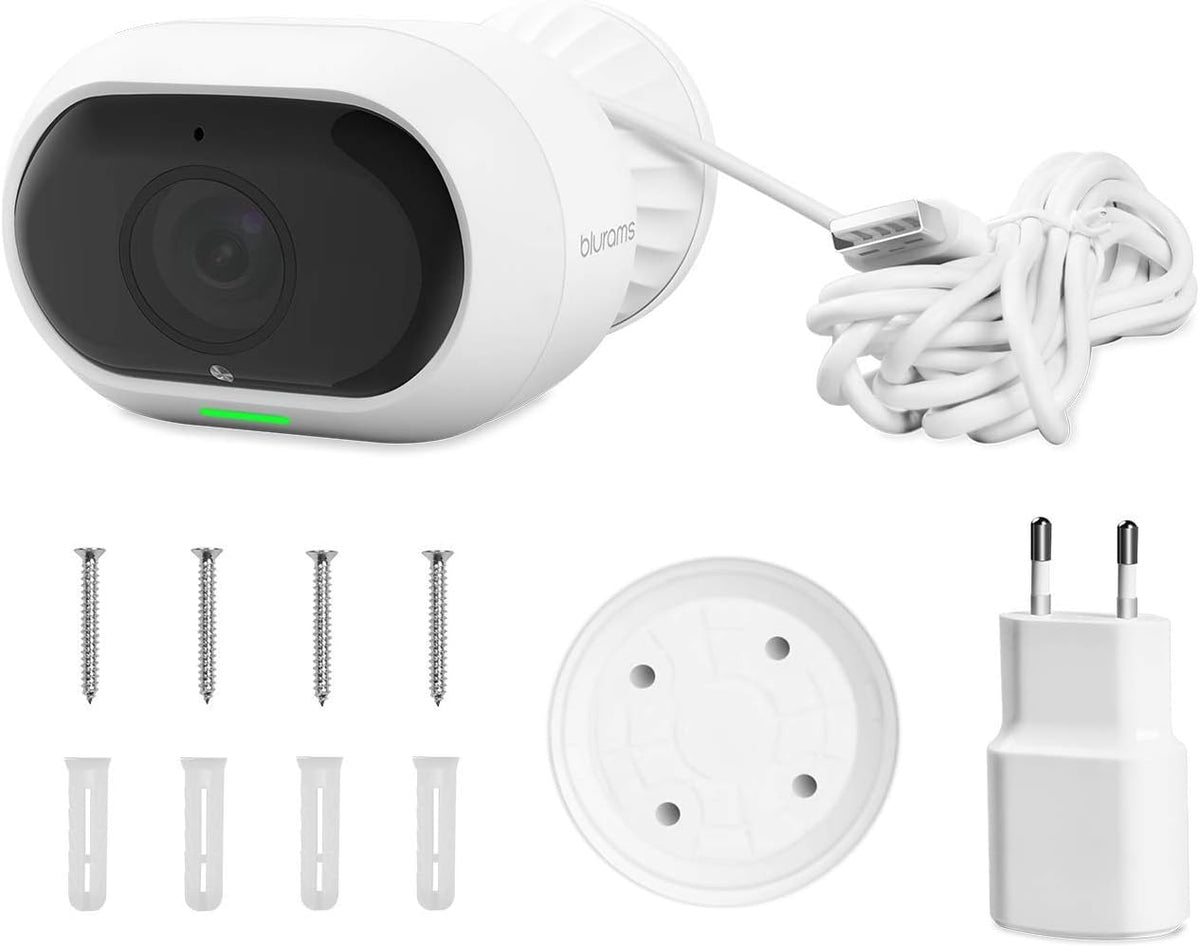 Outdoor Security Camera with 2-Way Audio, Night Vision, Siren, Weatherproof Y446