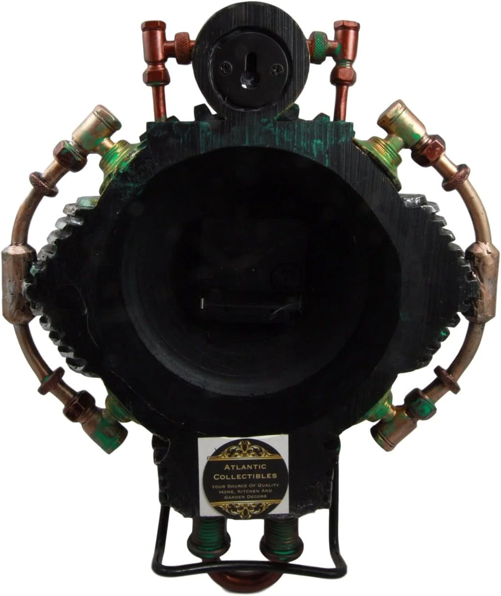 Steampunk Decorative Wall Clock Figurine 11" H I300
