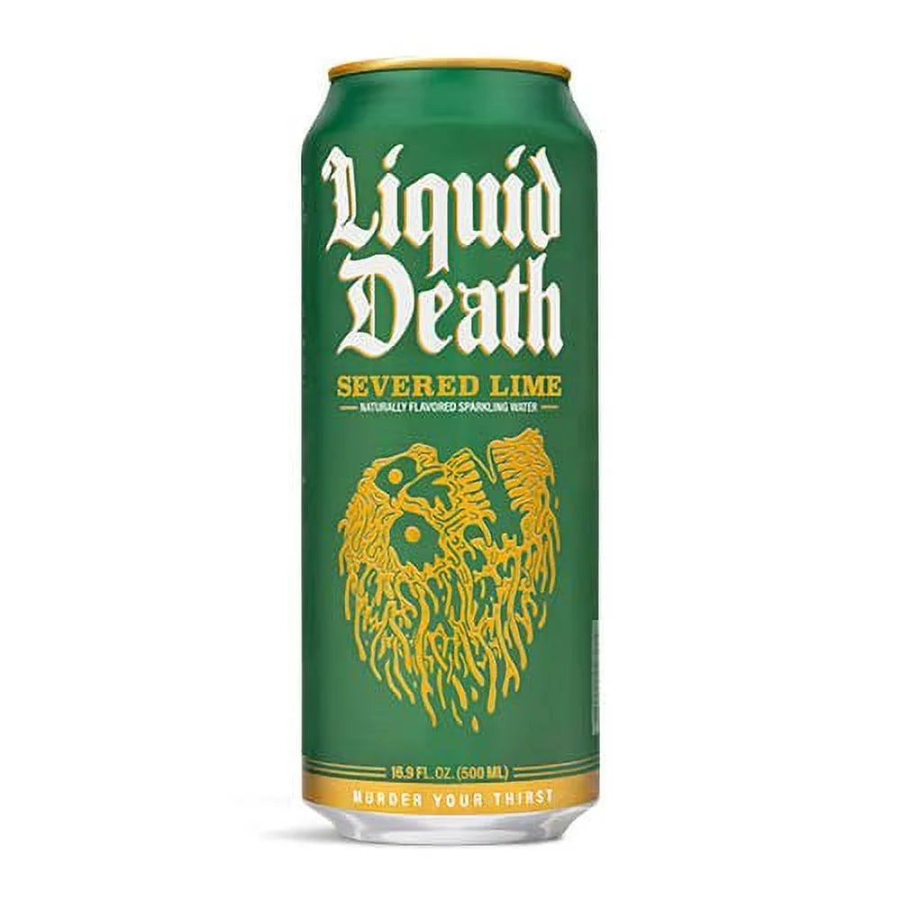 Sparkling Water Severed Lime, 16.9 Fl Oz, 16 Cans N664685