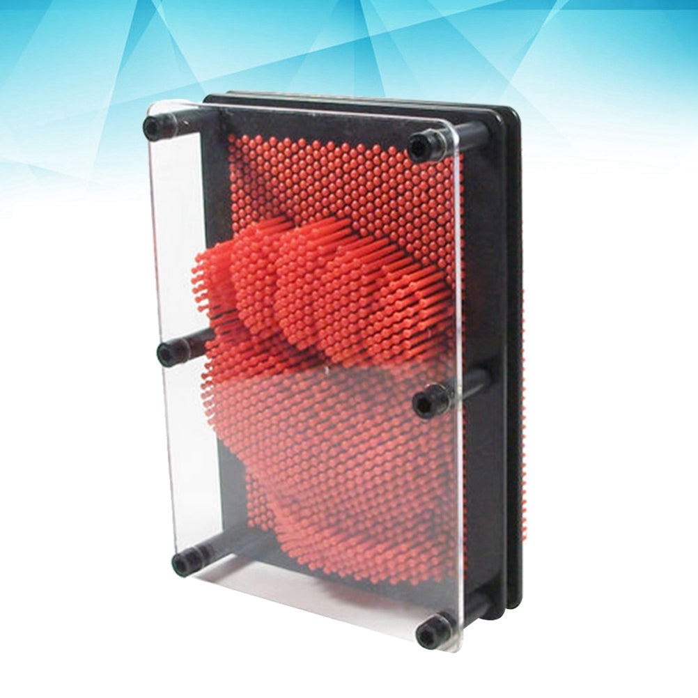 Red Large Size 3-Dimensional Pin Art Board Toy N805