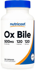 Ox Bile Capsules 500mg 120 Capsules Gluten Free Non-GMO Q265209