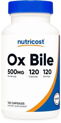 Ox Bile Capsules 500mg 120 Capsules Gluten Free Non-GMO Q265209