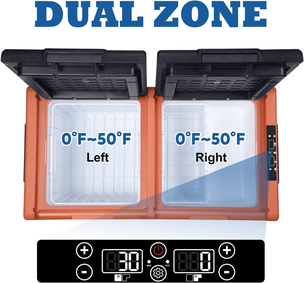 Portable Refrigerator Freezer, Dual Zone, 12 Volt C314649