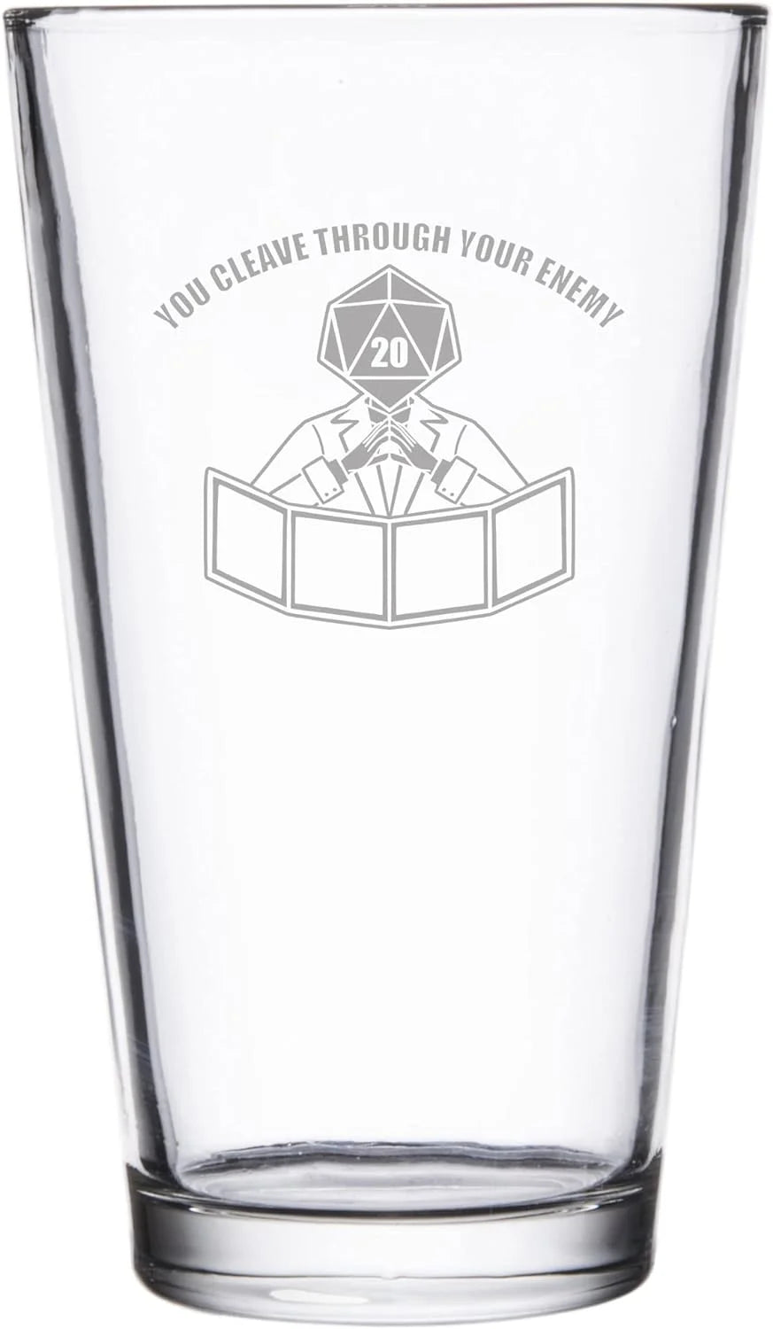 Engraved Pint Glass 16 Oz U3594