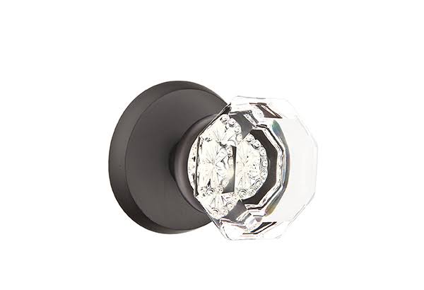 Flat Black Crystal Privacy Knob X489944