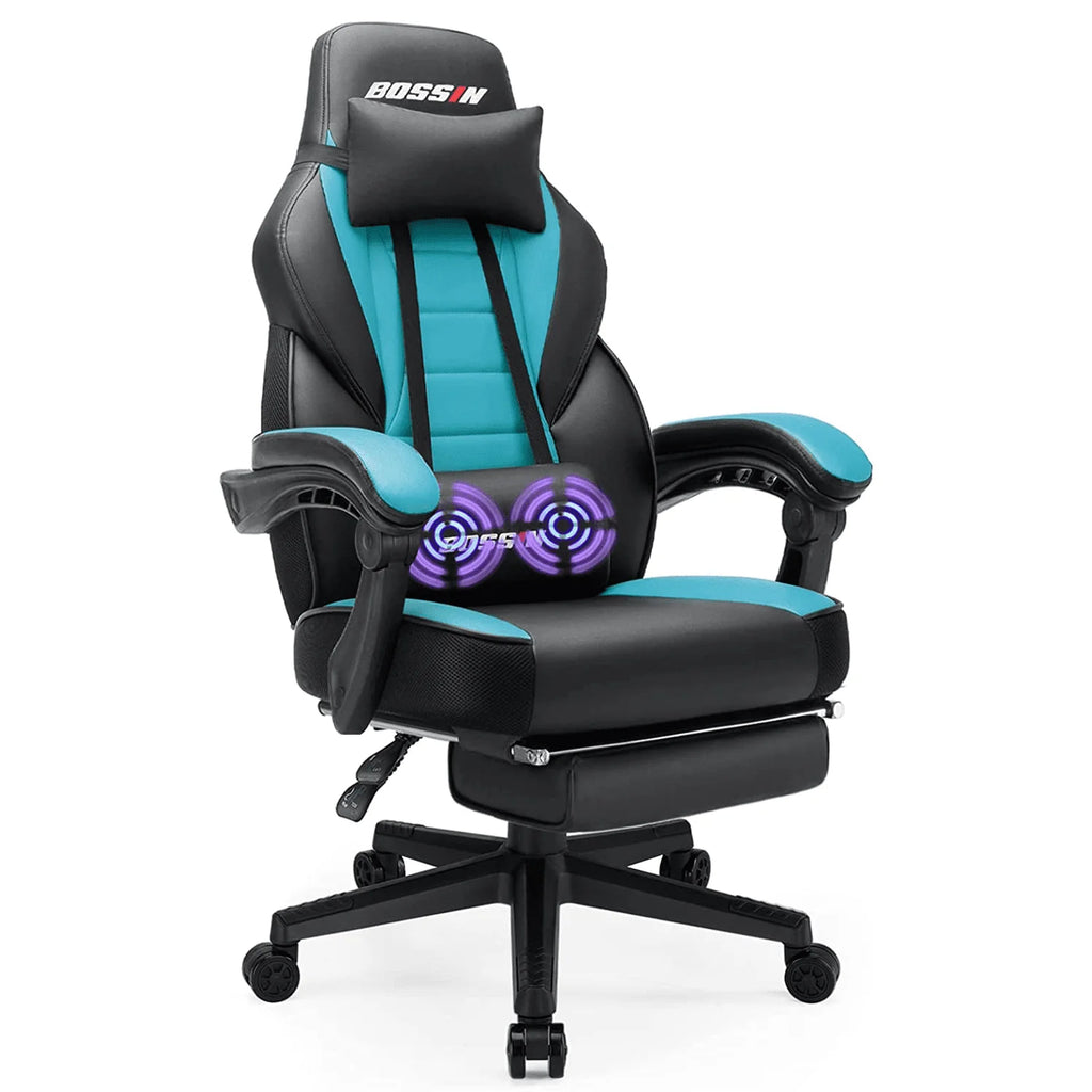 Gaming Chair with Footrest and Massage G164087