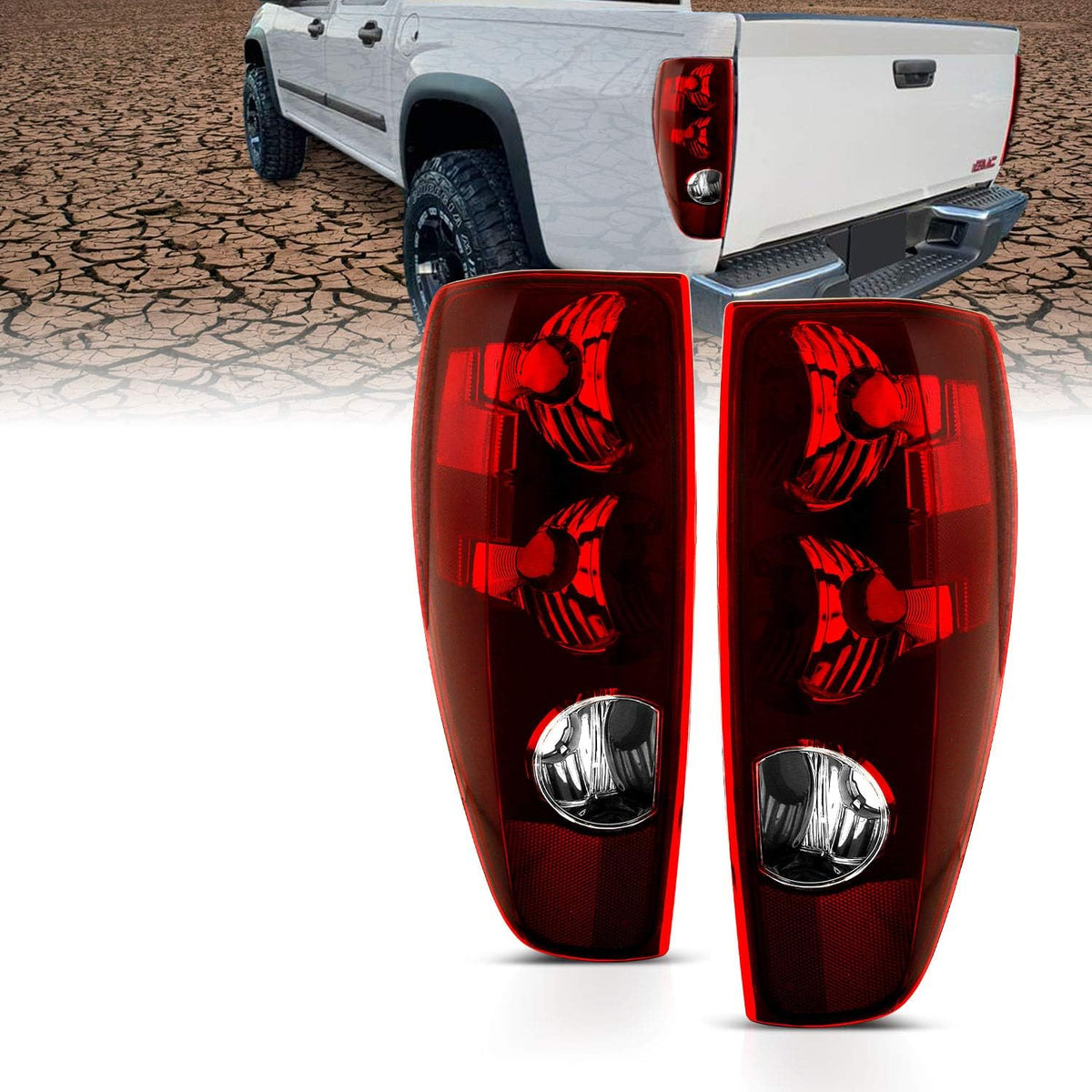 Passenger and Driver Side Brake Tail Lights Set of 2 V861456