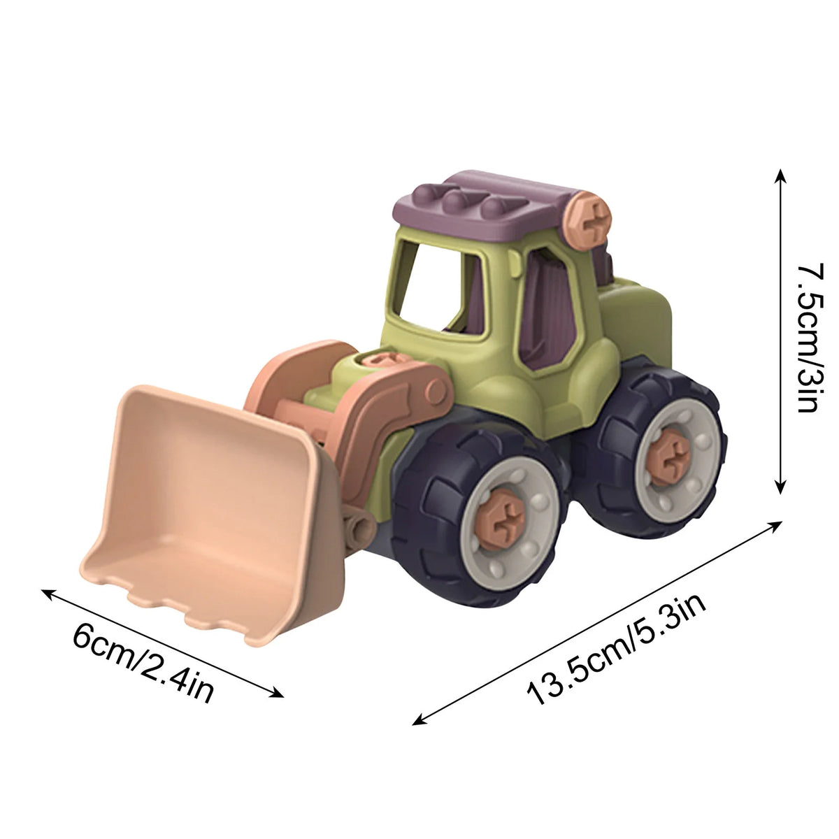 DIY Nut Building Construction Toy Excavator H132074