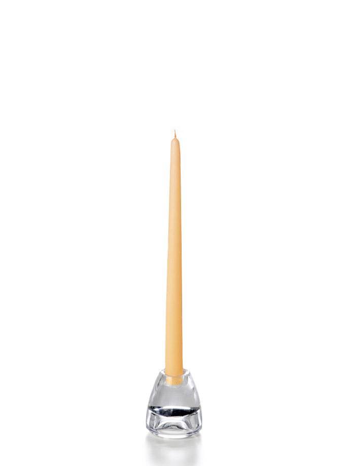 Set of 144 Taper Candles Caramel 12x22 Q9277