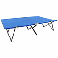 Blue Folding Fabric Steel Frame Camping Cot O304632
