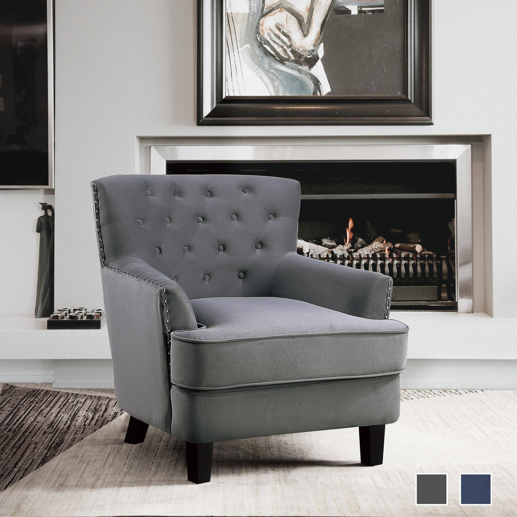 Grey Accent Chair M3461