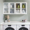 24'' Black Bathroom Wall Cabinet Set of 2 with LED O4126