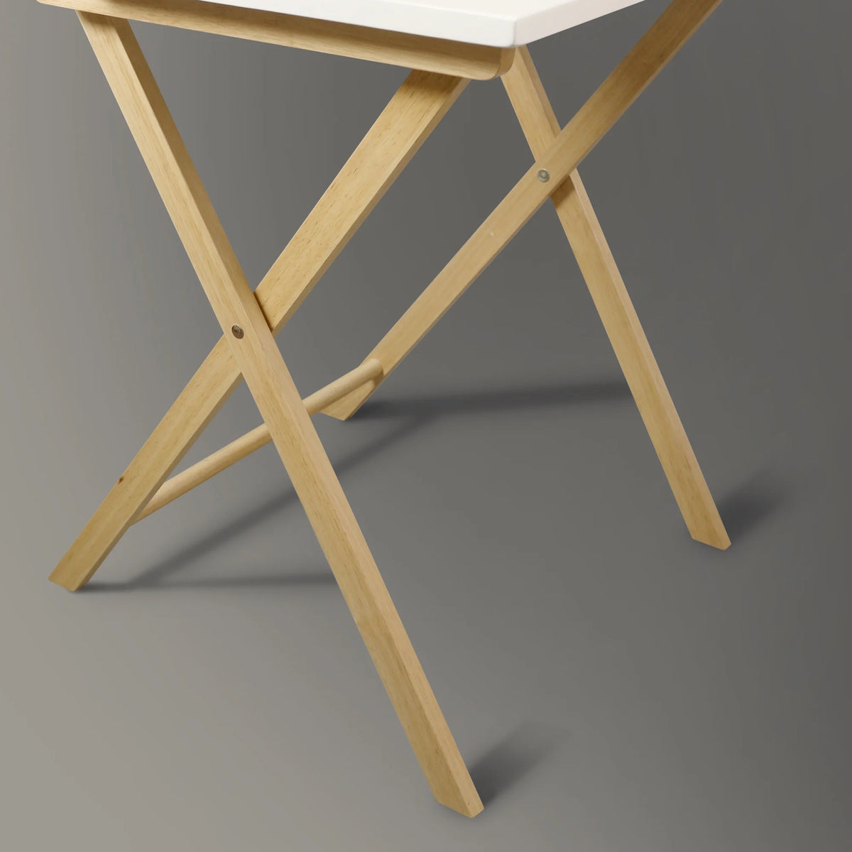 Solid Wood 2-tier Folding Laptop Desk L361