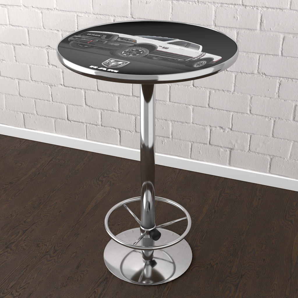 Round Bar Table with Metal Base I846402