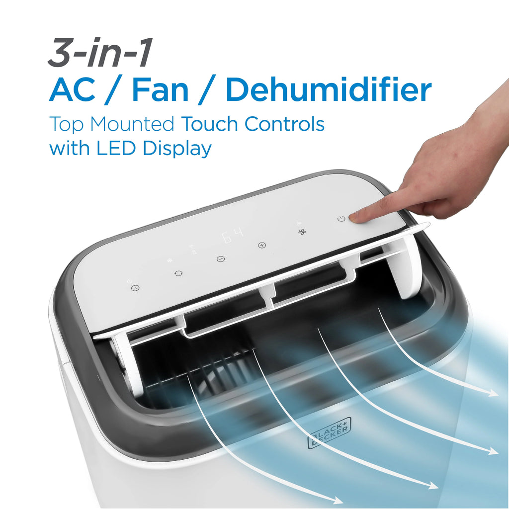 5,000 BTU Portable Air Conditioner with Remote Control, White C827227