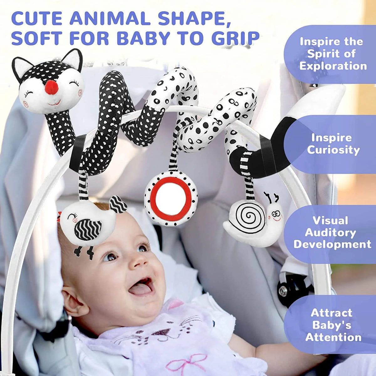Stretch & Spiral Car Seat Toys S124372