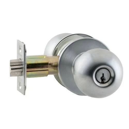 Bright Chrome Keyed Entry Handle Q911605