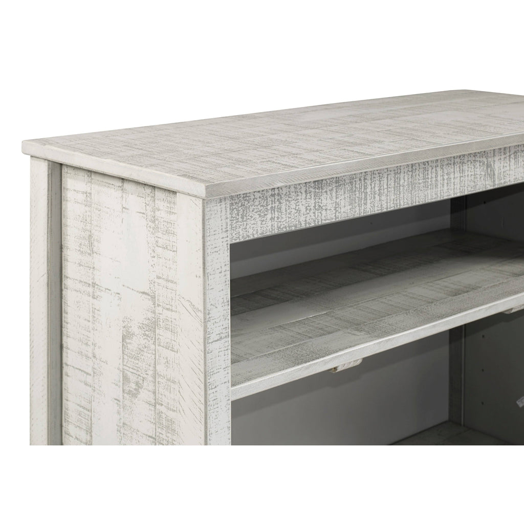 Grey Wood 3-Shelf Bookcase V446